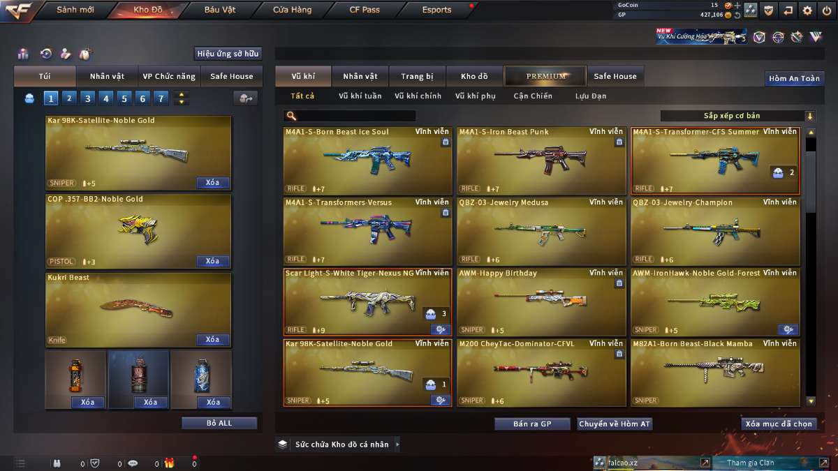 shop acc cf uy tin gia re